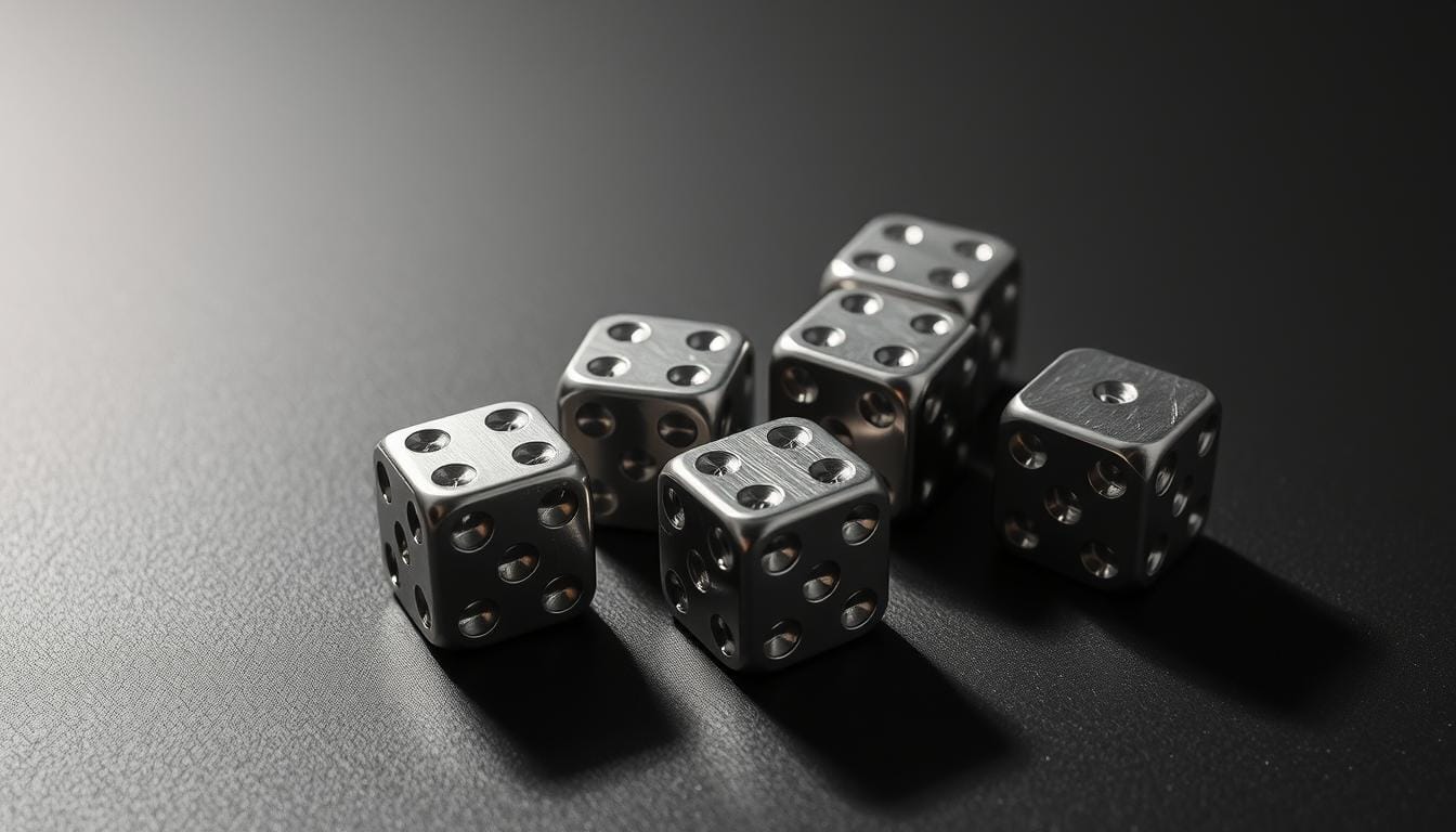 stainless steel dice