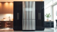 stainless-steel-and-black-refrigerator stainless steel and black refrigerator