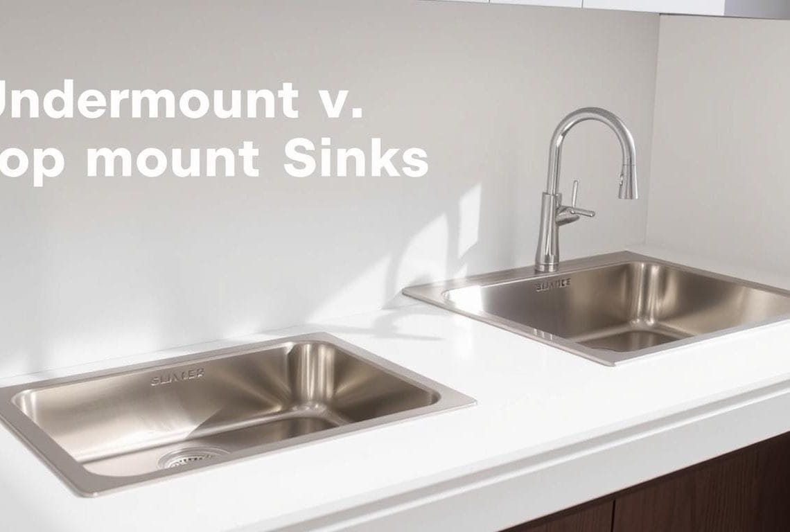 undermount vs top-mount undermount vs top-mount