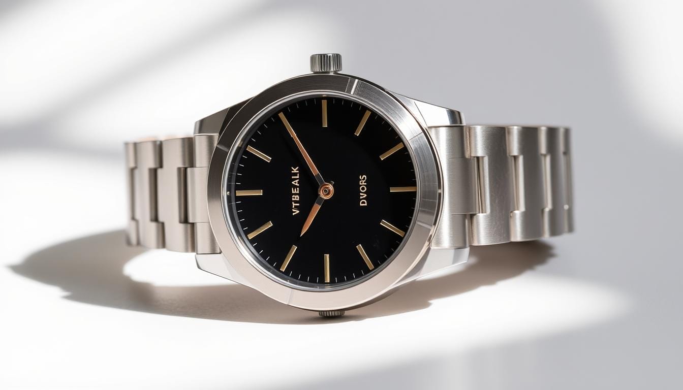 color and finish stainless steel watch