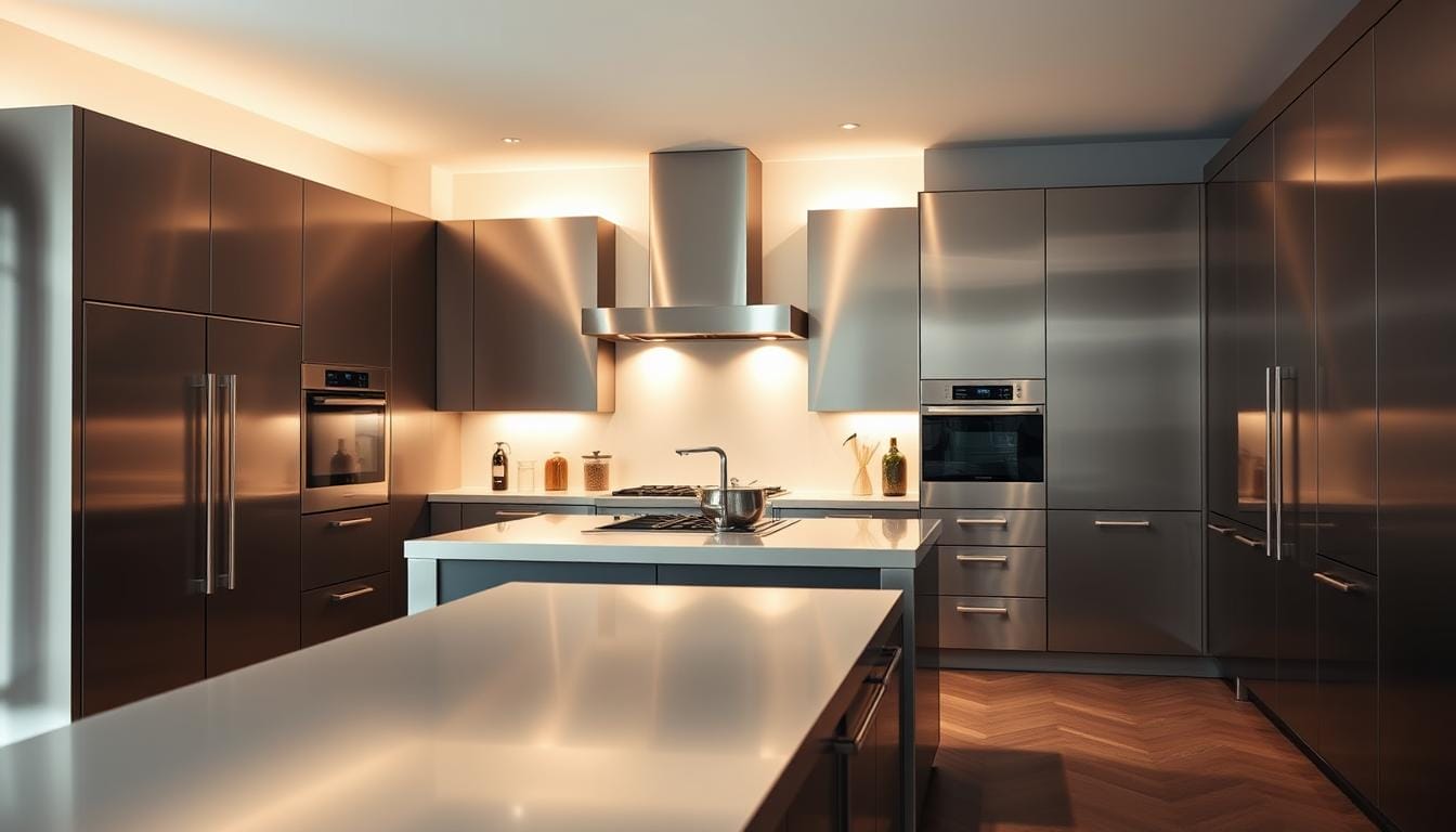 custom stainless steel cabinets