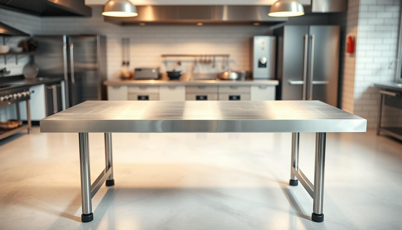 stainless steel commercial work table