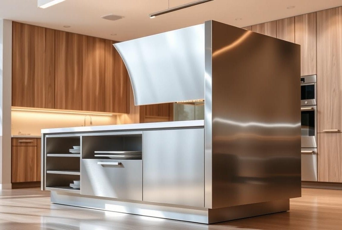 stainless steel island for kitchen